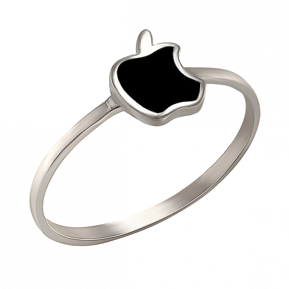 Серебряное кольцо с эмалью. Артикул 300361А  размер 17 - Фото 2