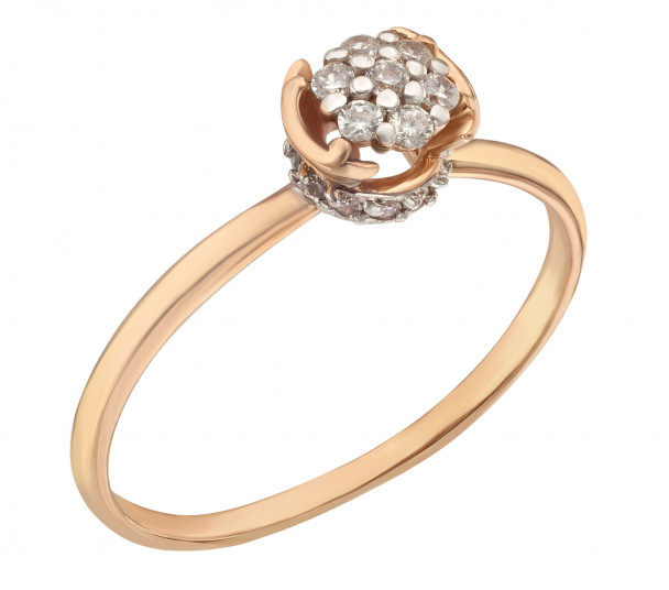 Женские золотые кольца с бриллиантами - Фото  27