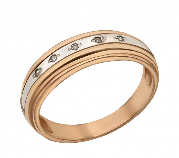 Золотые обручальные кольца с бриллиантом - Фото  1