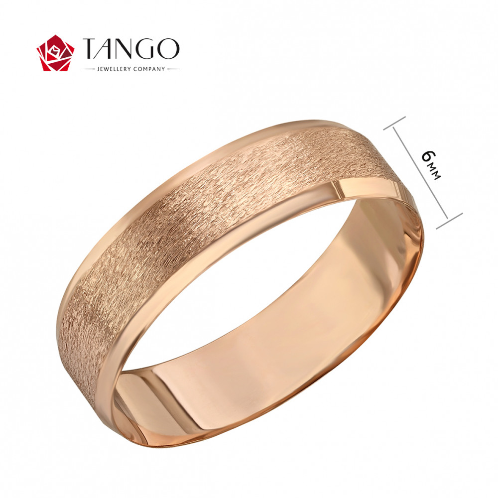 Золотое обручальное кольцо с алмазной гранью. Артикул 340096  размер 18.5 - Фото 2