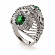 Серебряное кольцо с фианитами. Артикул 330703С  размер 20.5 - Фото 3
