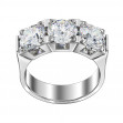 Ring in white gold with cubic zirconia. Article 330411В  size 19.5 - Photo 2