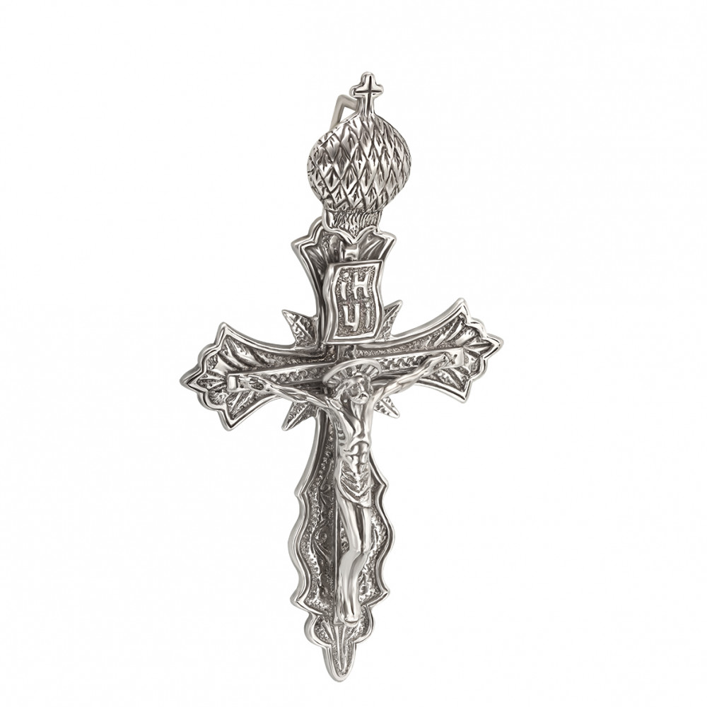 Срібний натільний хрест. Артикул 250008С  - Фото 2