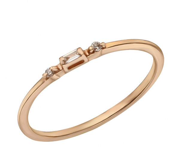 Золотое кольцо с бриллиантами. Артикул 740335  размер 16.5 - Фото 1