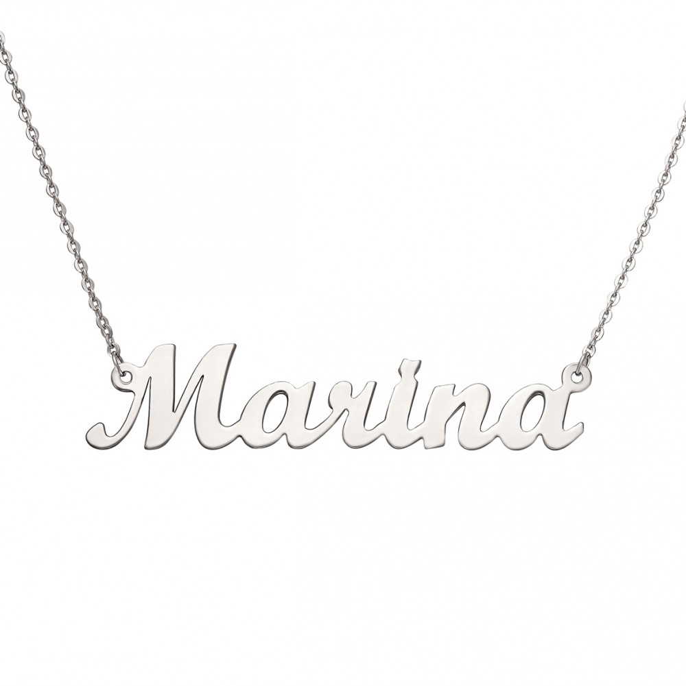 Кольє Marina (Марина) з родованого срібла. Артикул 860301С  розмір 400 - Фото 3