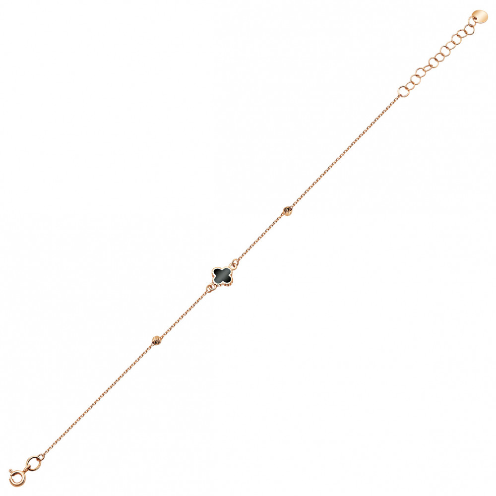 Золотий браслет з емаллю. Артикул 820189Е  розмір 170 - Фото 2