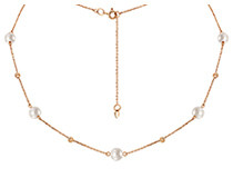 Gold Pearl Necklaces