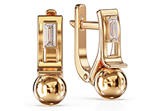 Серьги со вставками