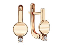 Round earrings